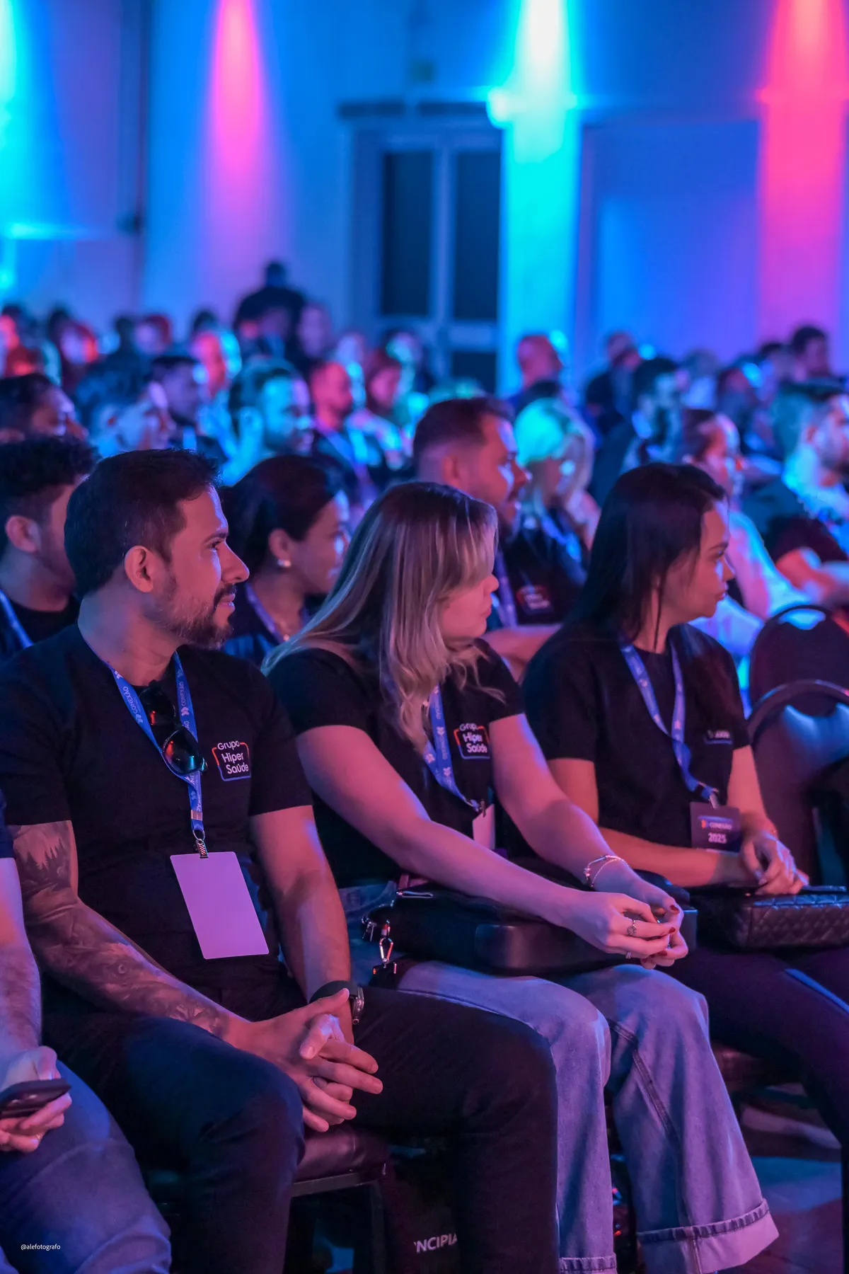 Participantes na plateia do Conexão Hiper Saúde